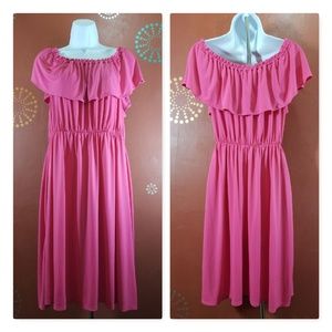Lane Bryant Pink A-Line Dress Sz 14/16W